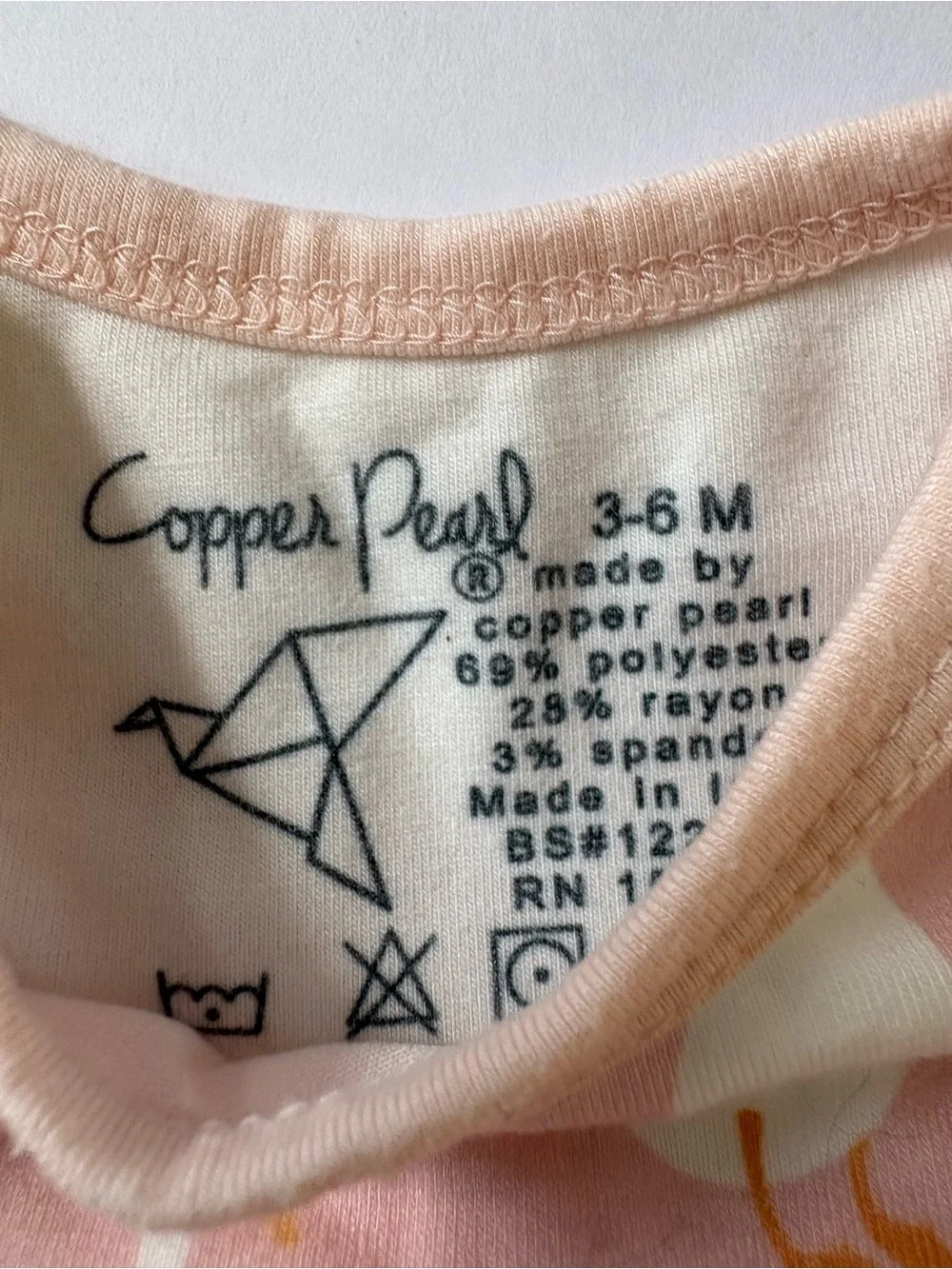 Lot Of Copper Pearl 1 Dn Bodysuit 3 Burp Cloth 2 Bibs Hat Headband 3 Binky Clips
